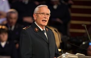 Retired General John Larsson promoted to glory