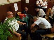 National leaders brush up on their sole connection with officers