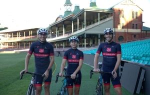 Red Shield riders ready to pedal