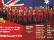 International Staff Songsters to tour Australia
