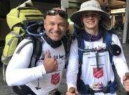Pair stride out for charity on Brisbane to Sydney walk