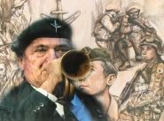 Age shall not weary Peter the bugler