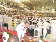 General Andre Cox enrols hundreds of soldiers in the Republic of Congo during the 80 years anniversary celebration