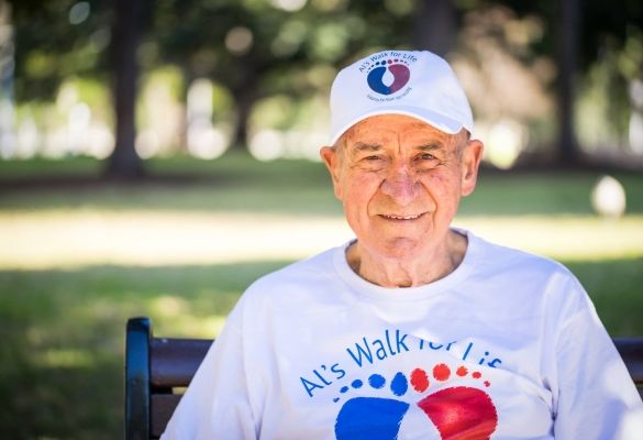 Alan stepping out for life