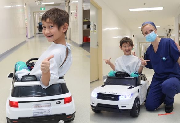 Kids take the wheel into surgery 