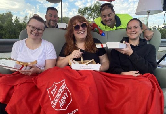 Brisbane sleeps out to put women's homelessness to bed