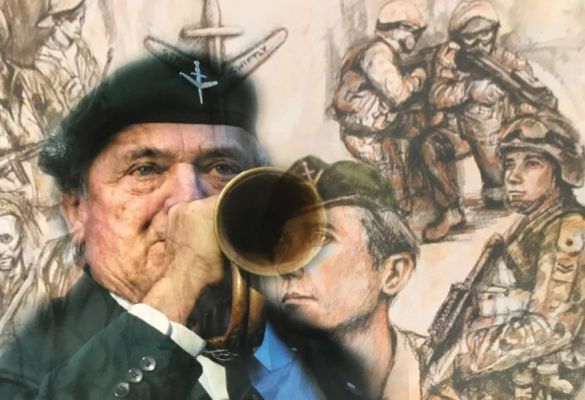 Age shall not weary Peter the bugler