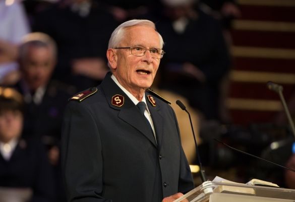 Retired General John Larsson promoted to glory