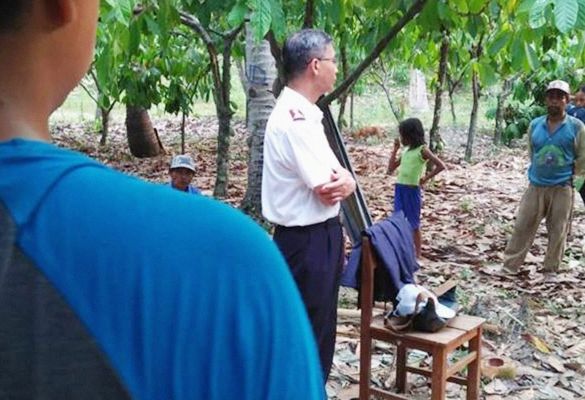 Senior Salvation Army officer makes emotional return to devastated Palu
