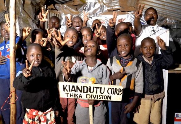 Kenyan kids spreading message of peace through song