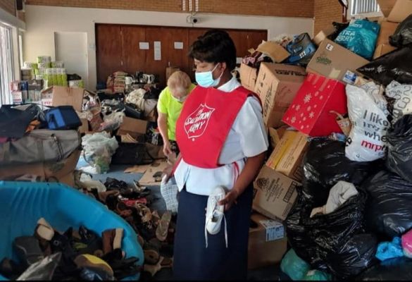 Army brings relief after township fire south of Cape Town