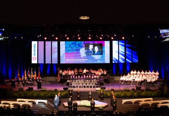 Australia Territory commissions its first officers