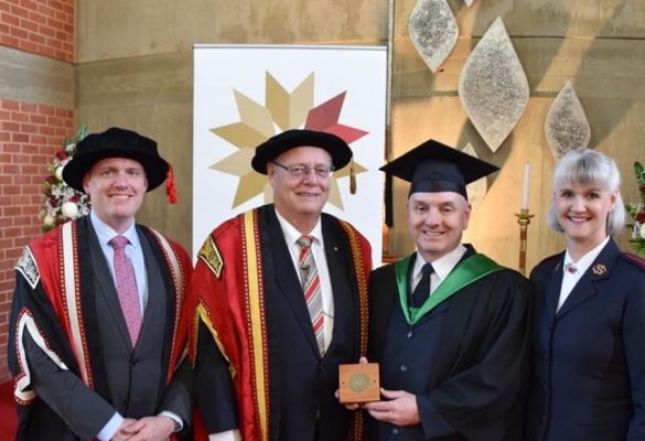 Major Morgan awarded distinguished academic honour