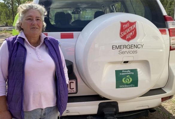 Caravan helps bushfire victims get on with life