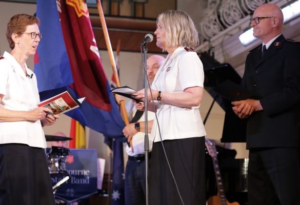 Commissioner Miriam Gluyas installed as Territorial Commander
