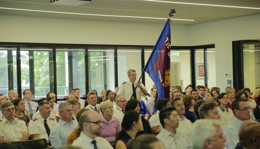 Flags raised at new territorial headquarters