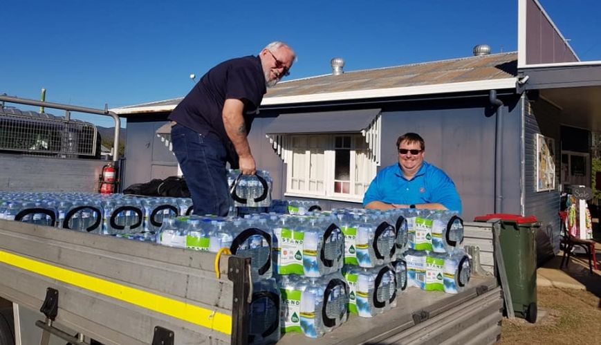 Gladstone Corps rushes water of life to 'dry' town