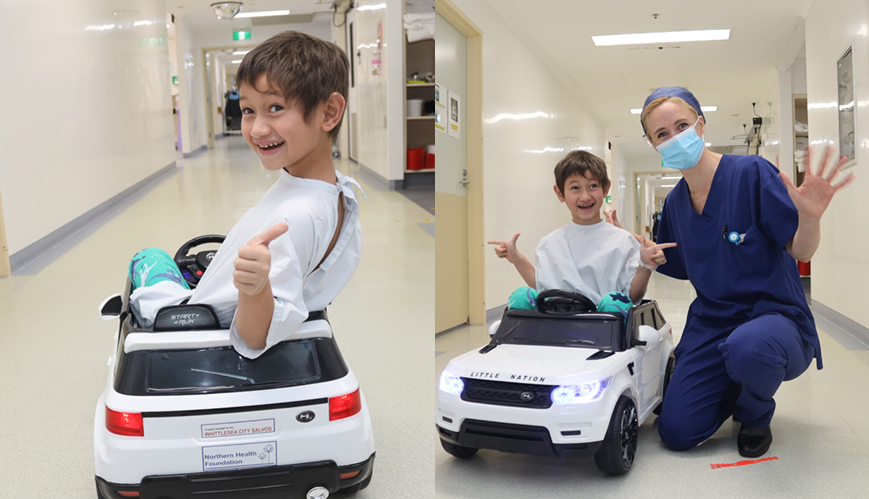 Kids take the wheel into surgery 