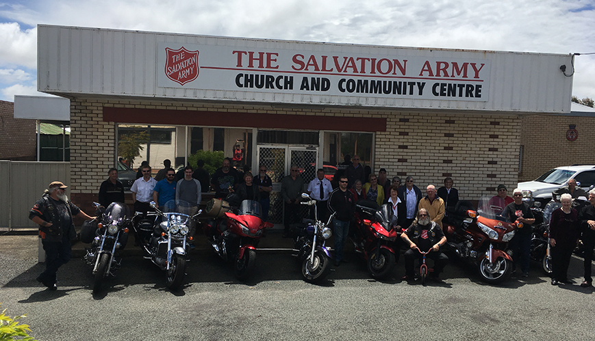 Rural motorbike ministry on the road in Western Australia