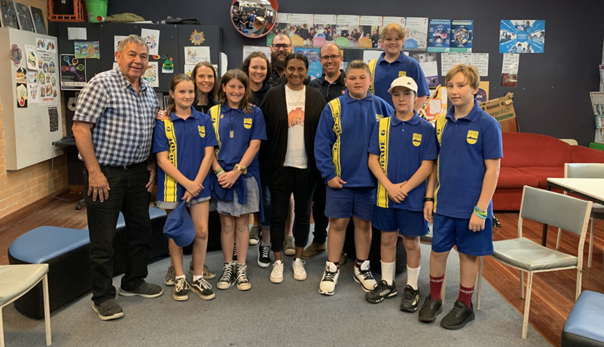 Bellarine students on track with Olympian Nova Peris