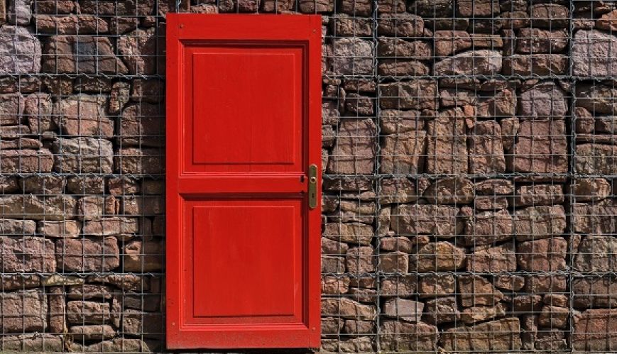 Opportunity knocks on a red door in Melbourne