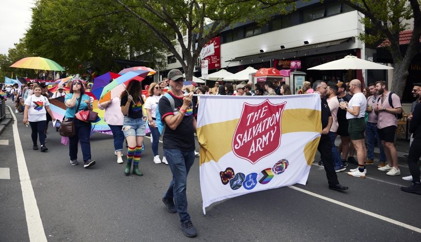 Salvos show their support at Melbourne Pride March