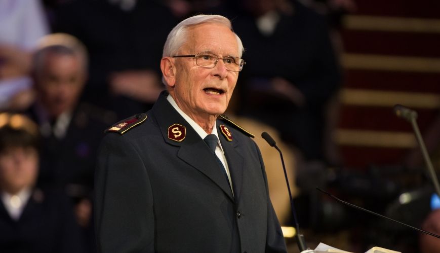 Retired General John Larsson promoted to glory