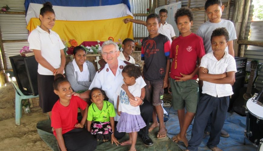 Colonel Alley fulfils promise to visit remote PNG village