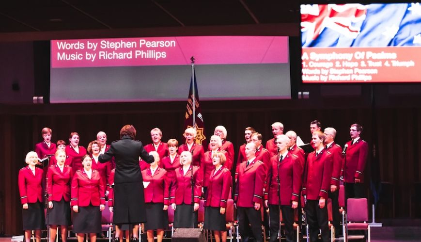 International Staff Songsters lead Easter weekend services in Melbourne