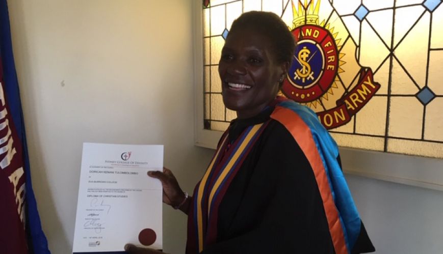 Malawi officer graduates from Eva Burrows College