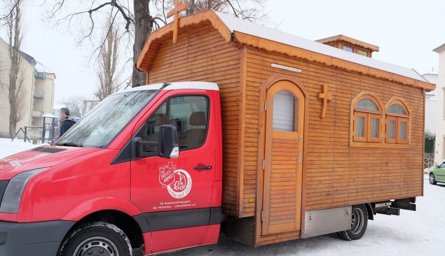 Church on wheels offers the bread of life in Germany
