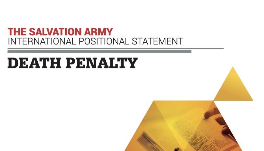 Salvation Army calls for end to death penalty