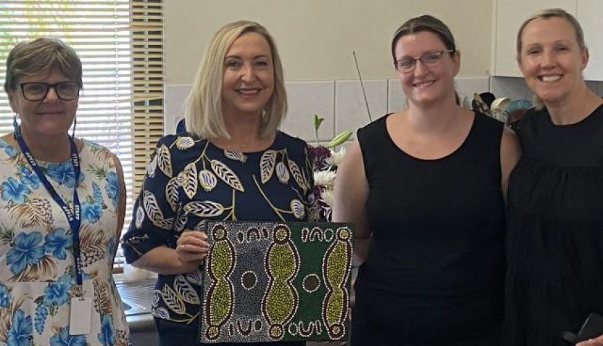 Special guest visits Darwin family violence refuge