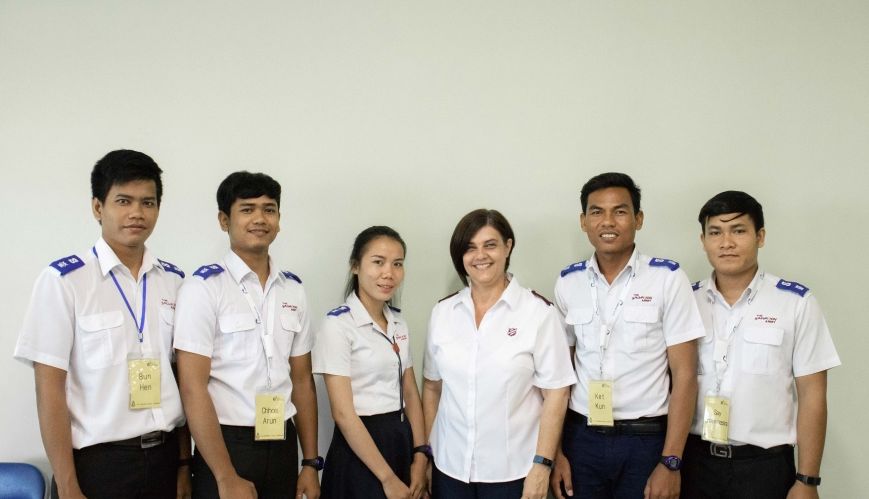 Australian officers' teaching tour of Cambodia