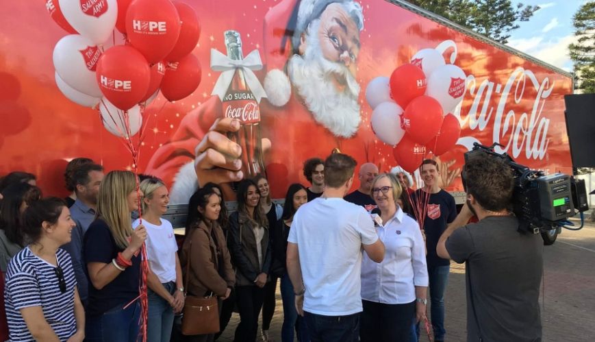 Coke adds fizz to Salvos' Christmas message of hope