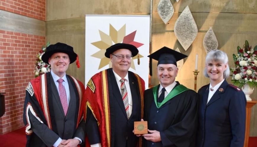 Major Morgan awarded distinguished academic honour