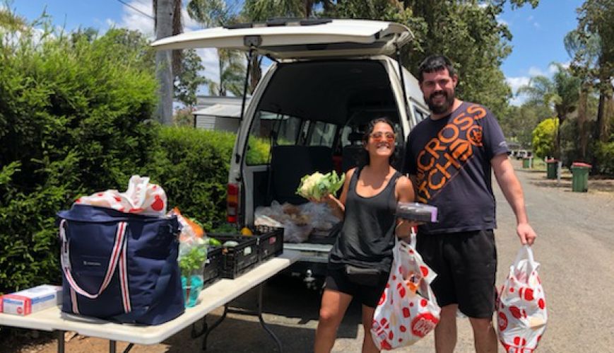 Backpacker grocery ministry bearing fruit in vegetable belt