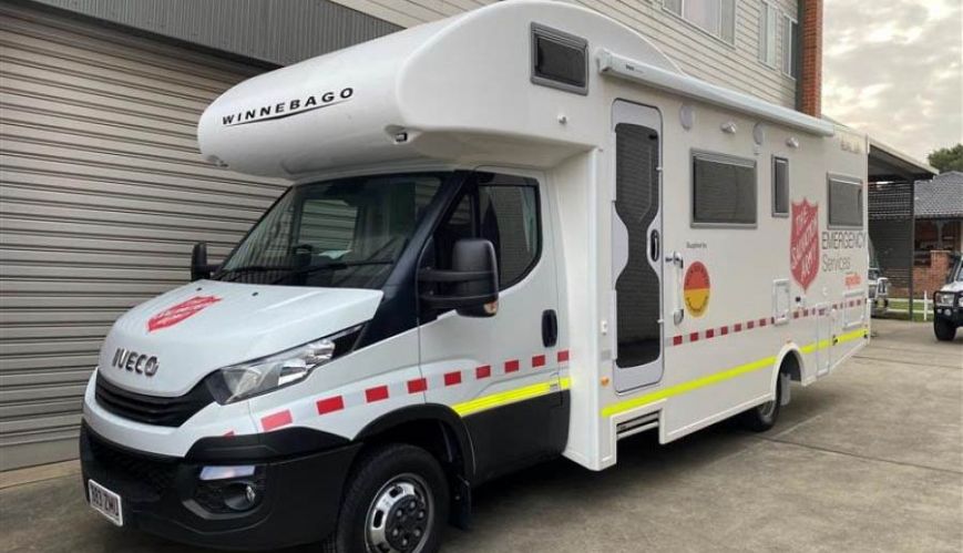 Winnebago gets bushfire recovery on the road