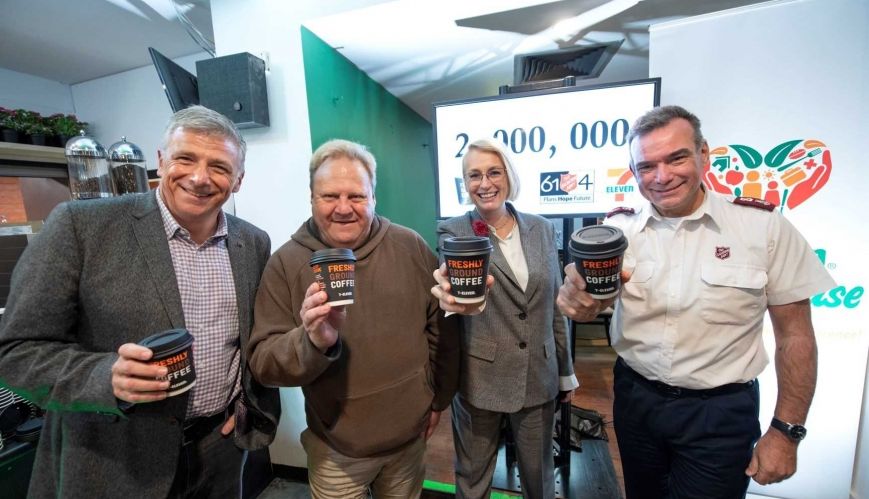 Salvos and 7-11 serve up two million cups of compassion