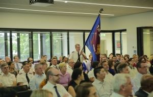 Flags raised at new territorial headquarters