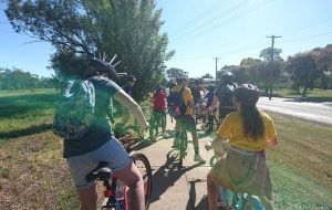 Gunnedah youth use pedal power to bless community