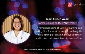 My testimony: Cadet Kirsten Wood