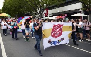 Salvos show their support at Melbourne Pride March