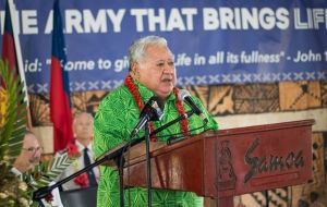 Prime Minister welcomes Salvation Army in Samoa