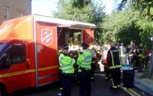 Salvation Army on the scene following London tower-block fire