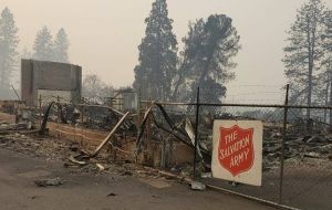 Army properties burned to the ground in California