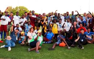 Army behind refugee soccer tournament boots and all