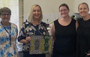 Special guest visits Darwin family violence refuge