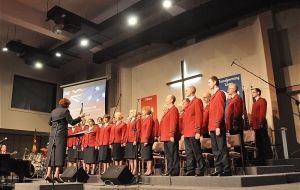 International Staff Songsters on song in Perth for tour opener