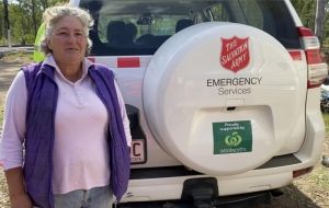 Caravan helps bushfire victims get on with life